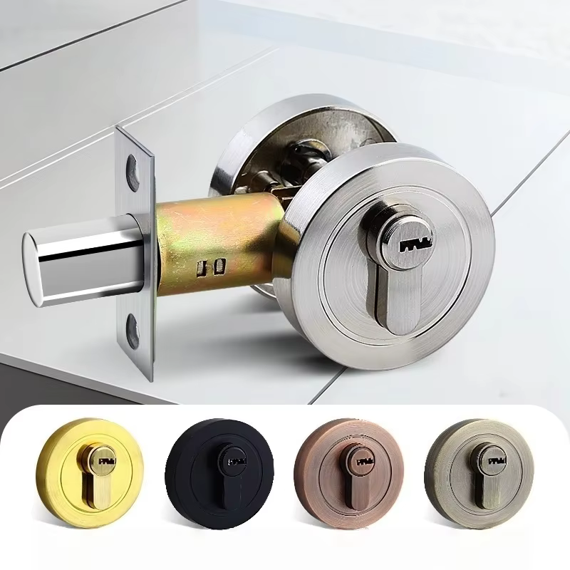 Serrures de porte en bois dissimulées, unilatérales et bilatérales, pour chambre et couloir, sécurité domestique, intimité, loquets de porte auxiliaires cachés