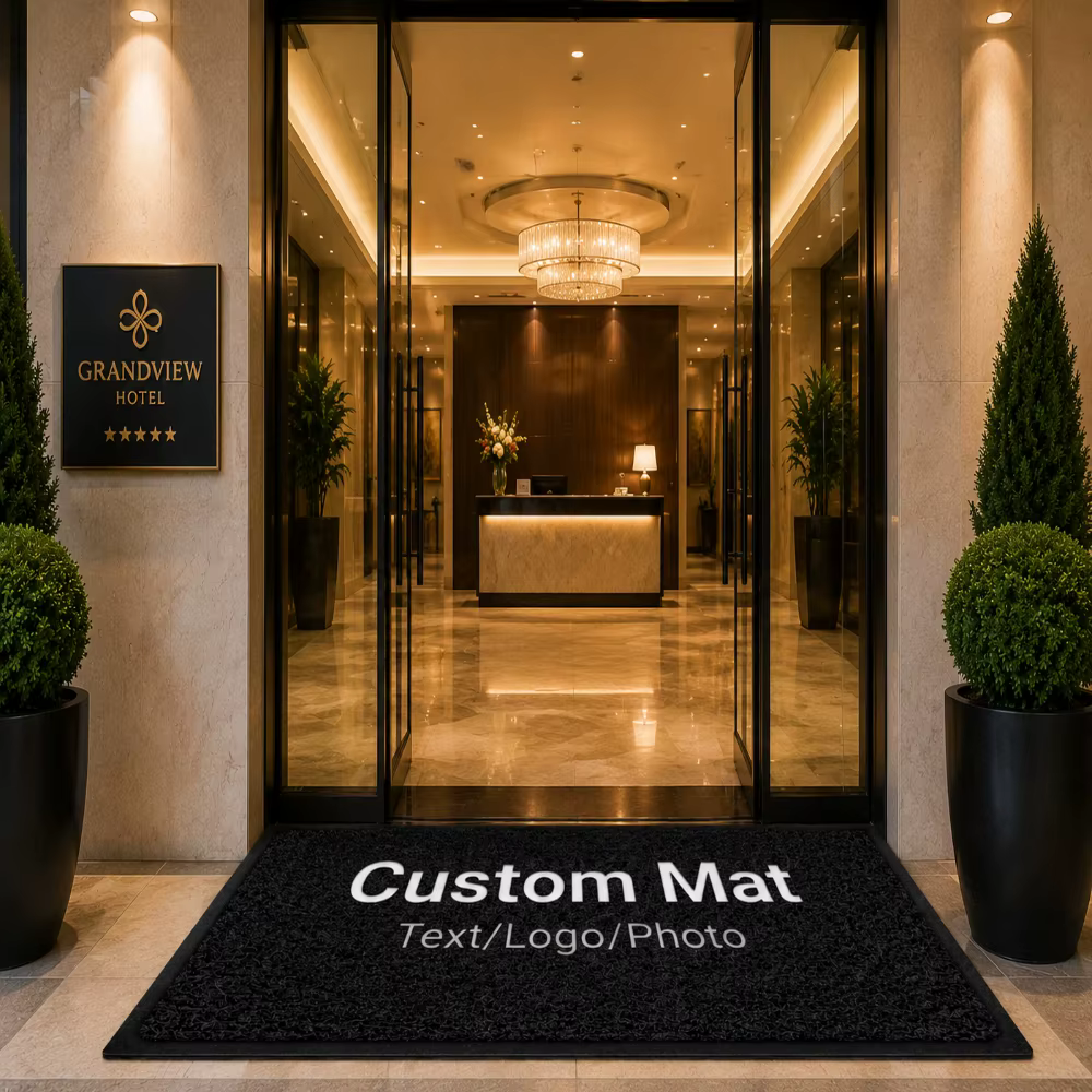Tapis d'entrée personnalisé pour entreprise