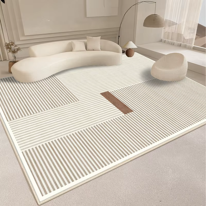 Tapis de ligne de décoration de salon de style moderne