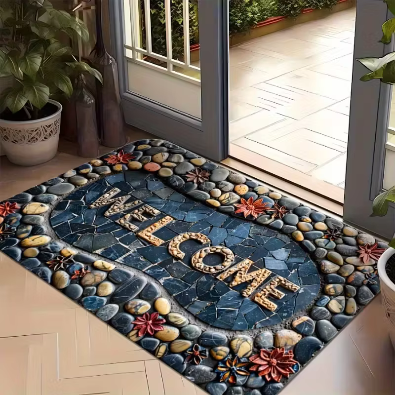 Tapis d'entrée Rose Rose