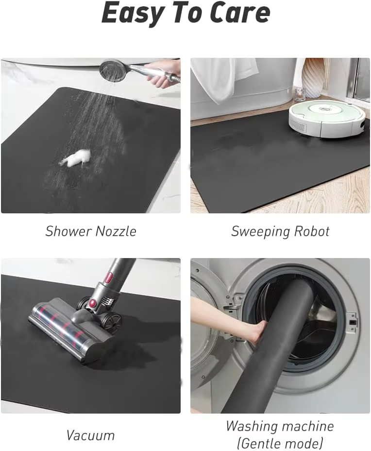 Tapis absorbant l'eau pour robinet de cuisine VIKAMA