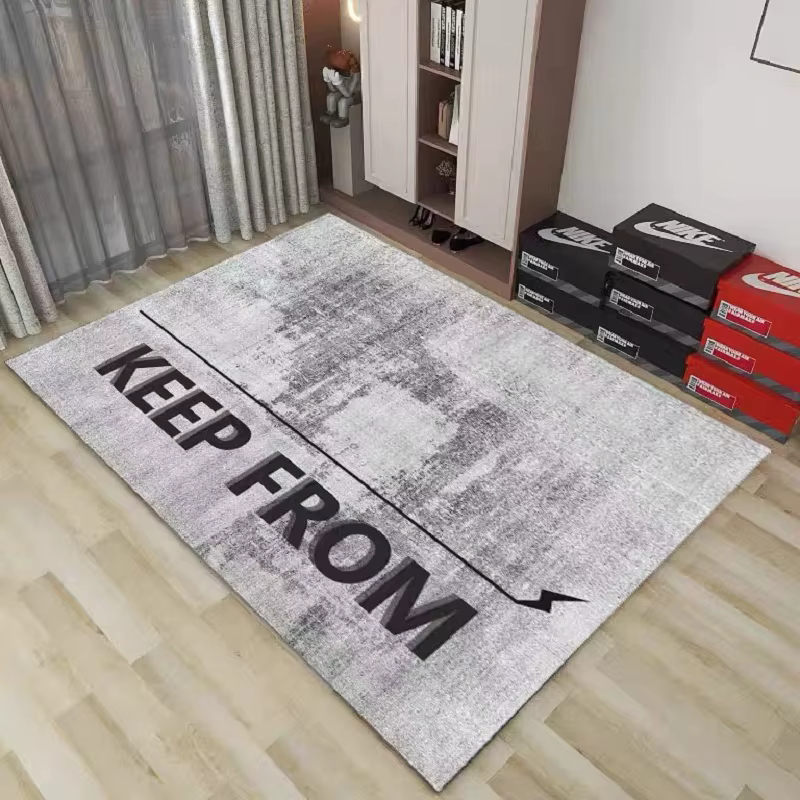 VIKAMA mode tapis chambre salon tendance personnalité créative garçons appartement chaussure mur chevet sale