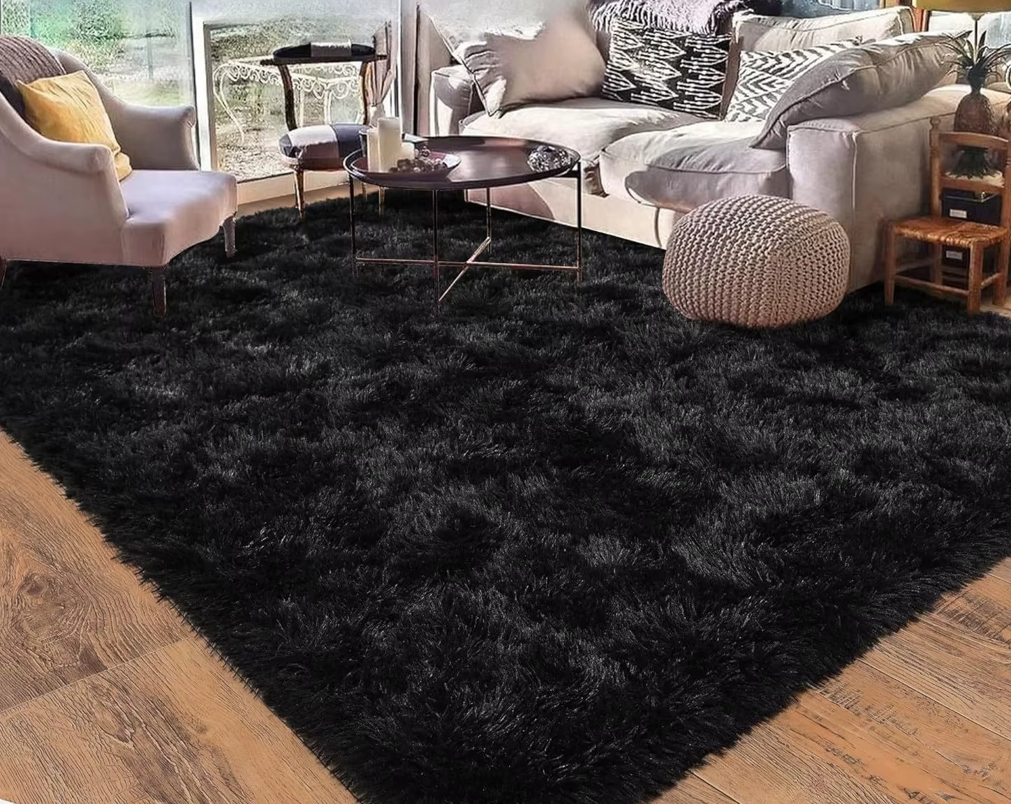 Grand tapis de salon imperméable et antidérapant