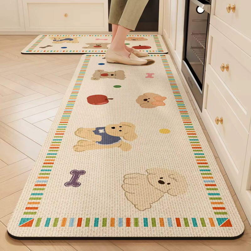 VIIKAMA Tapis de cuisine à motif de dessin animé