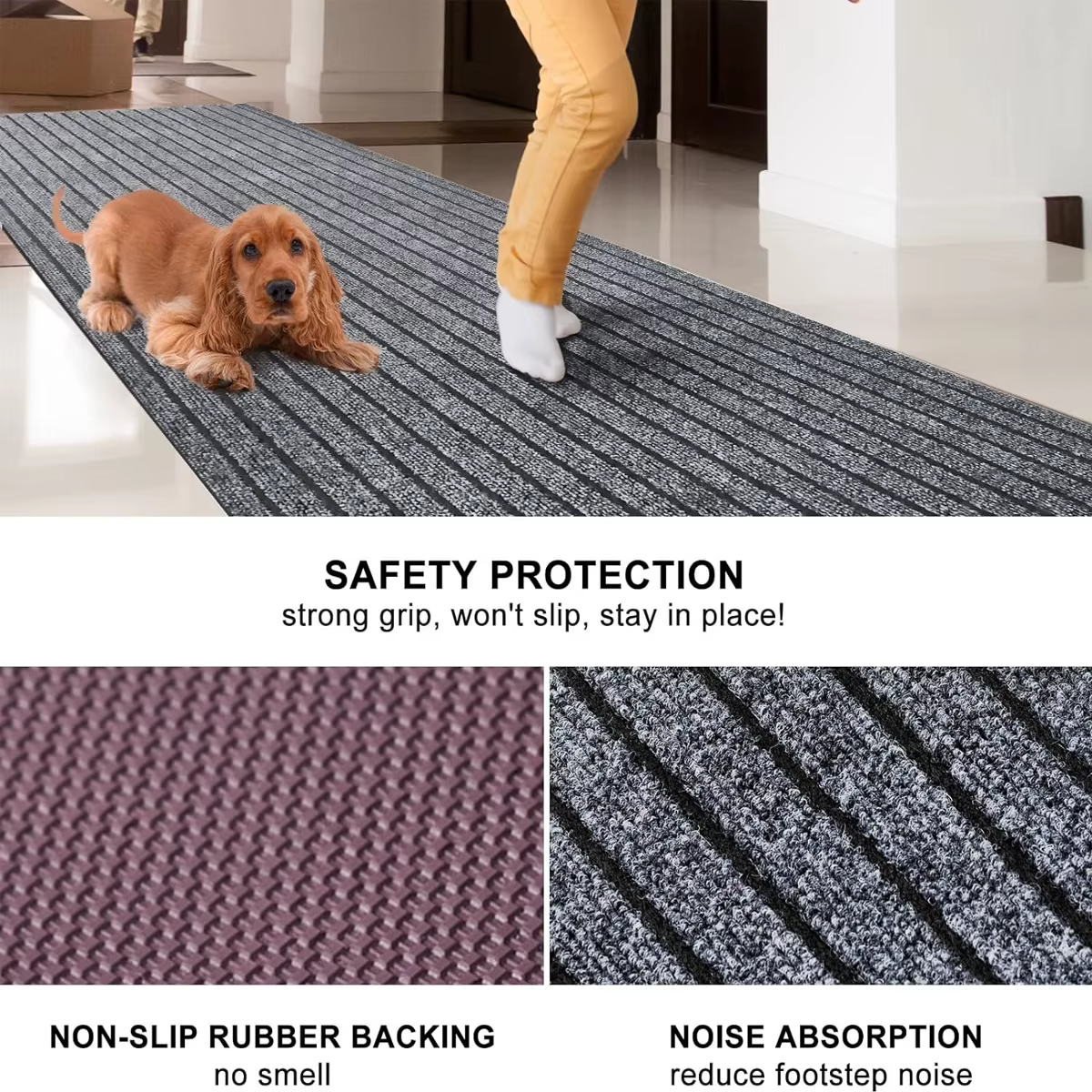 Tapis antidérapant lavable