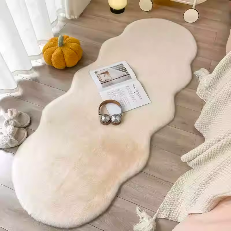 Faux lapin tapis pour décoration de maison moderne