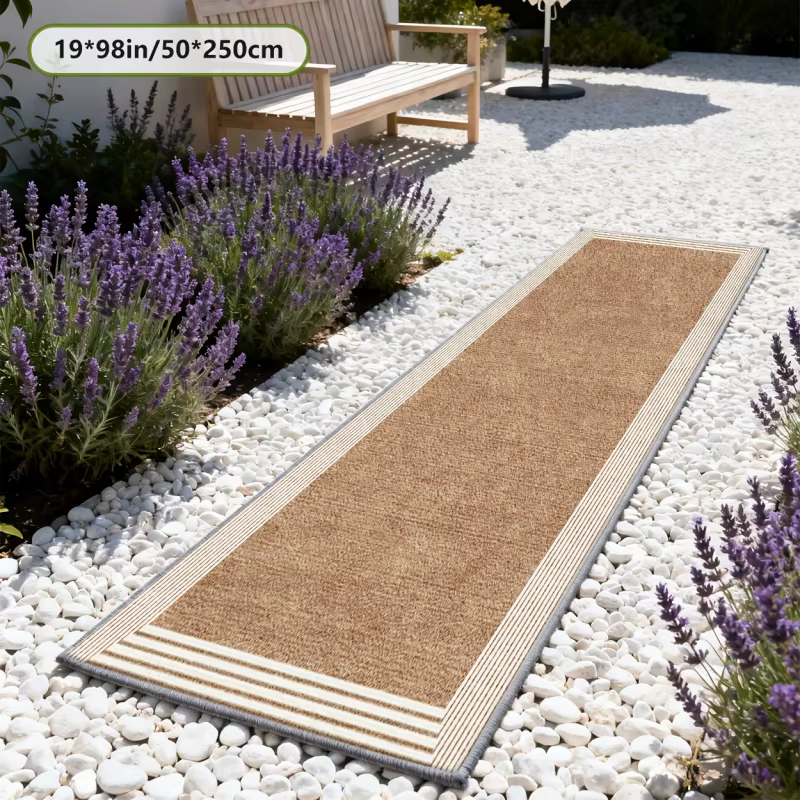 VIKAMA Tapis d'extérieur minimaliste antidérapant facile à nettoyer