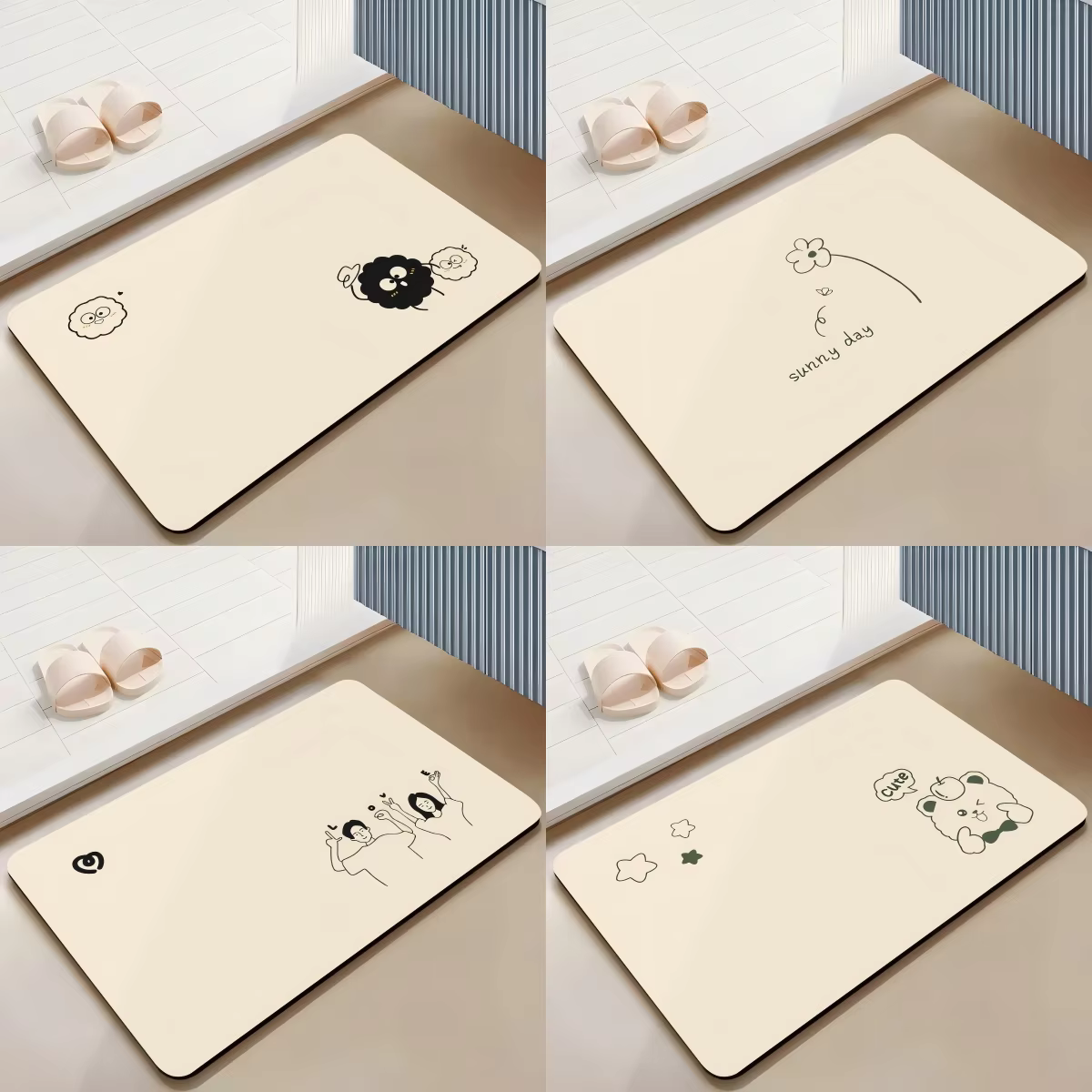 VIKAMA – tapis de salle de bain en diatomite
