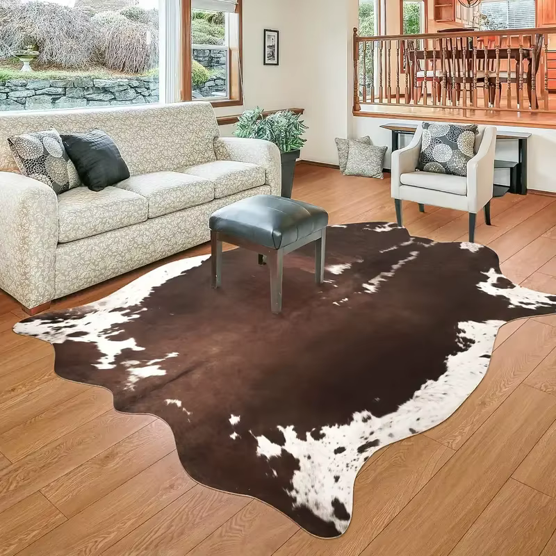 Tapis épais en fausse fourrure pour décoration de noël d'hiver