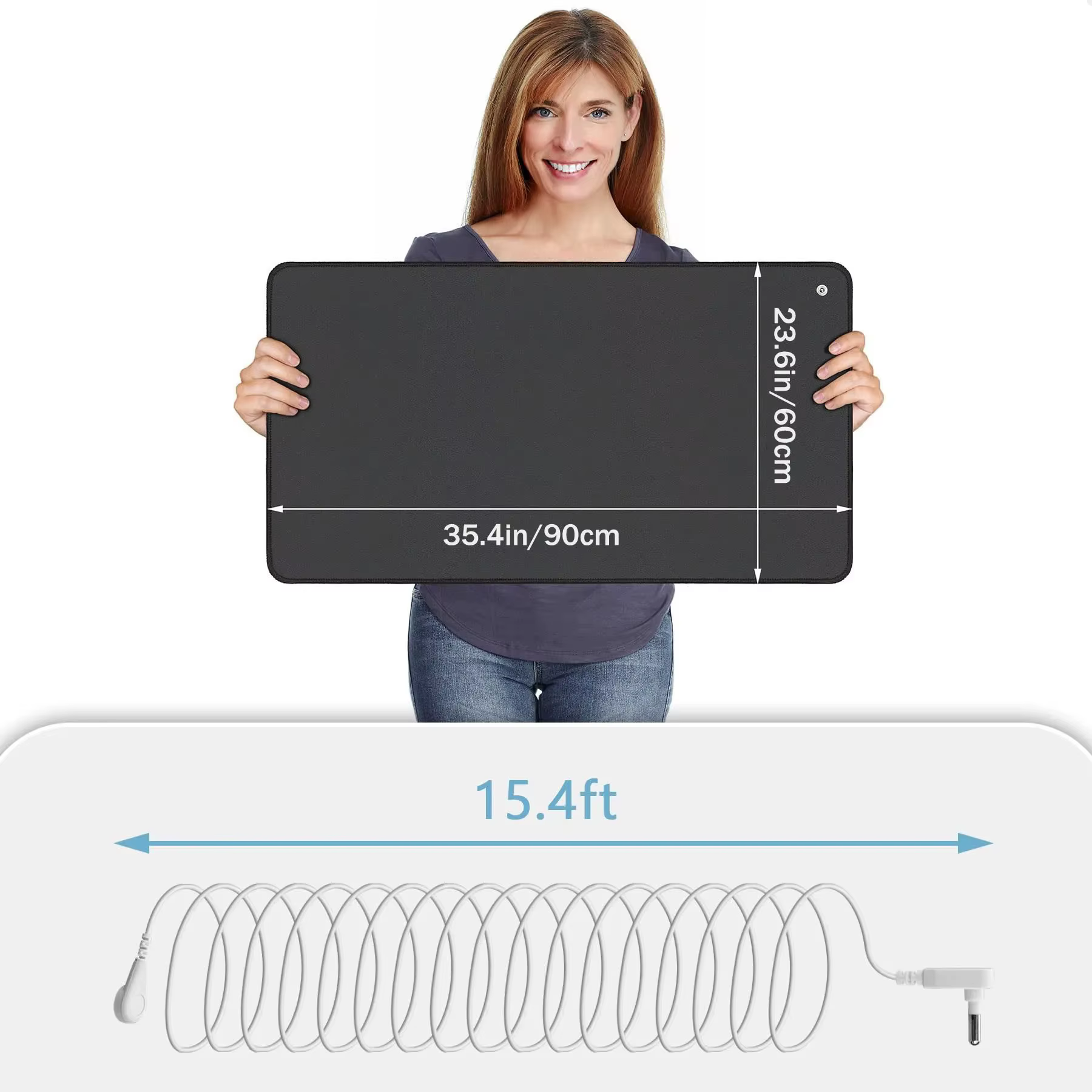 Tapis de mise à la terre 35x24 pouces pour l'équilibre de l'énergie