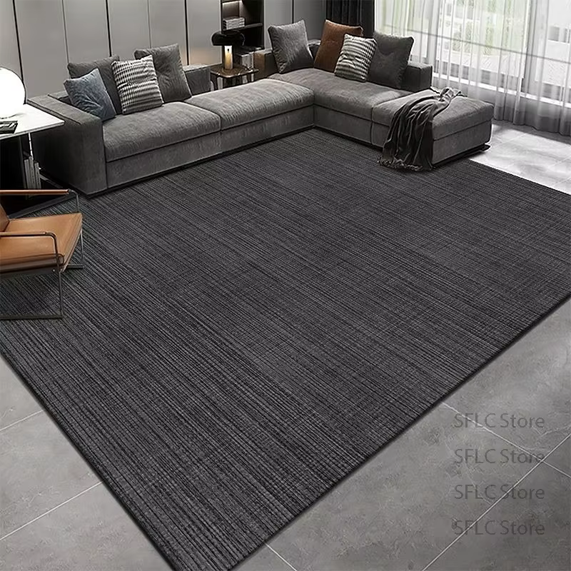 Tapis de sol en polymère noir solide