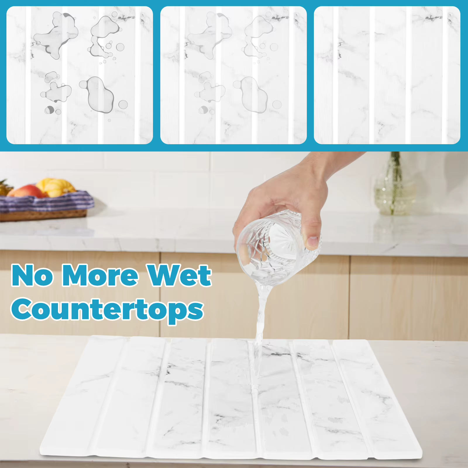 Tapis de séchage de cuisine pliable