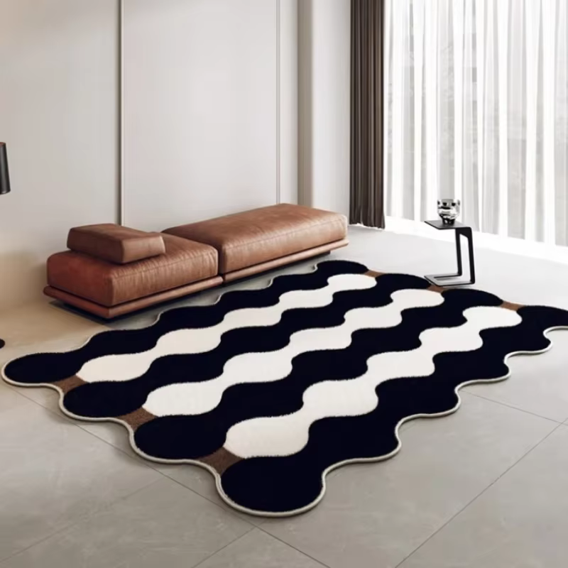 Tapis de salon irrégulier