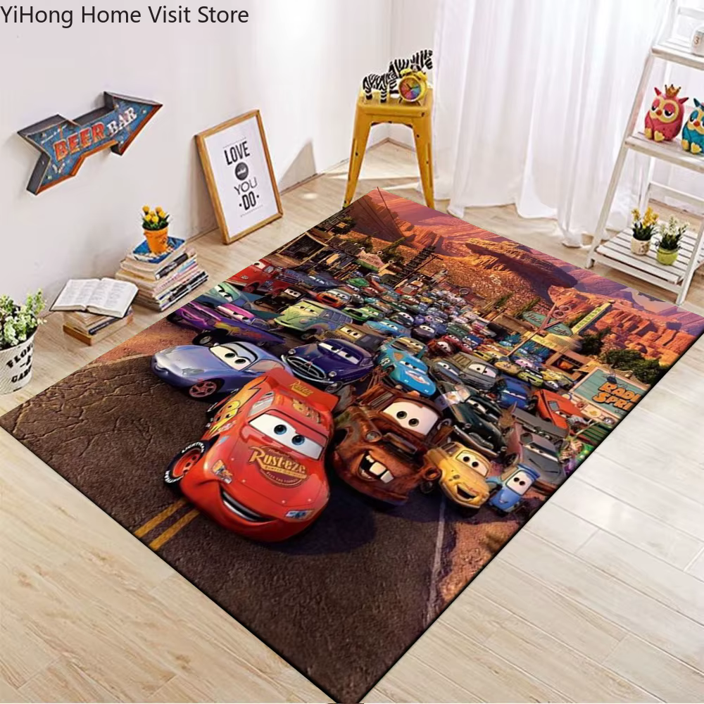 Tapis imprimé Disney Cars Lightning Mcqueen