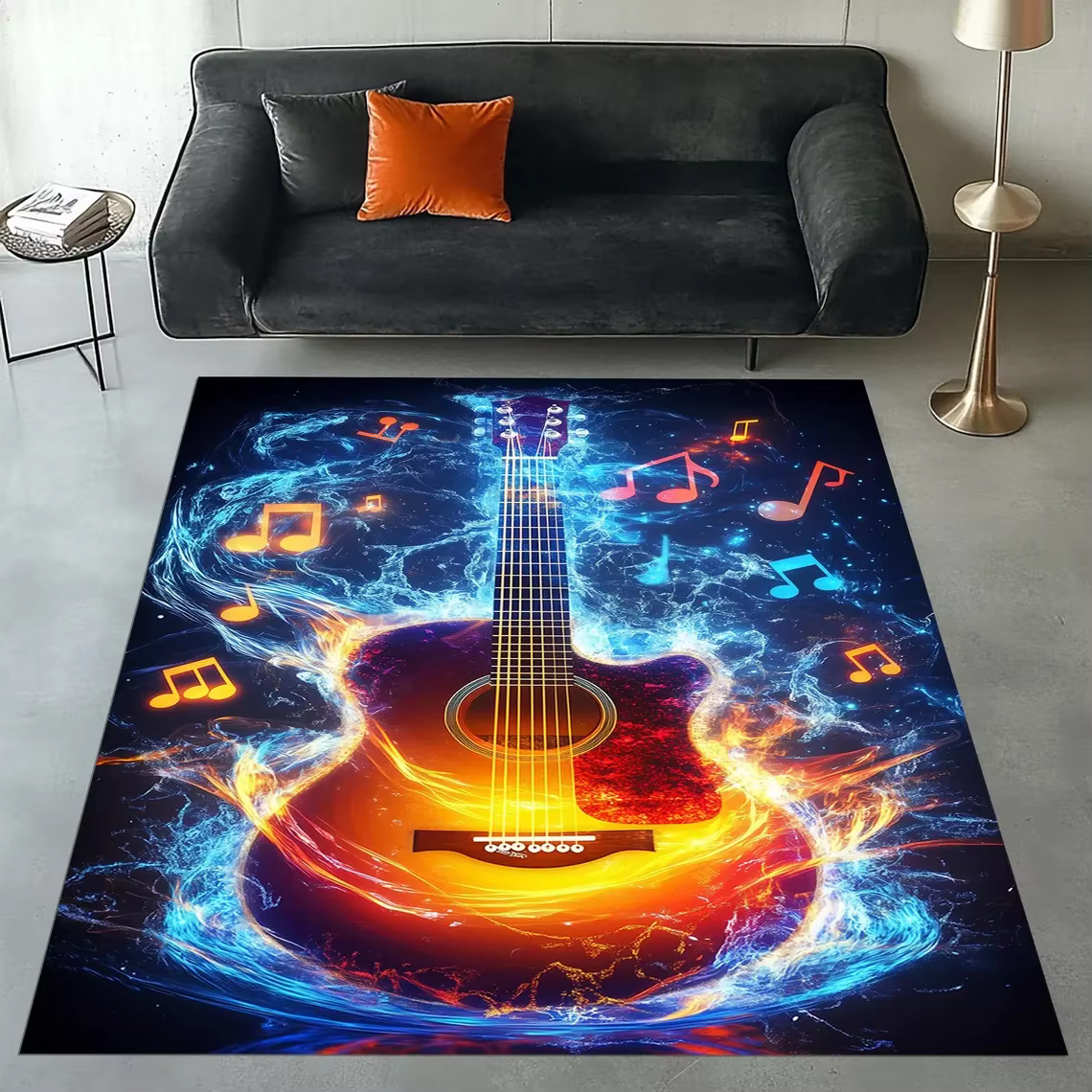 Tapis de guitare pour décoration de salon