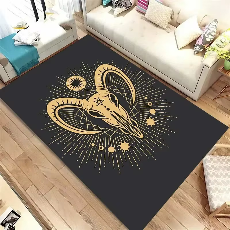 Tapis de sol motif tarot, décoration de porte, maison, salon
