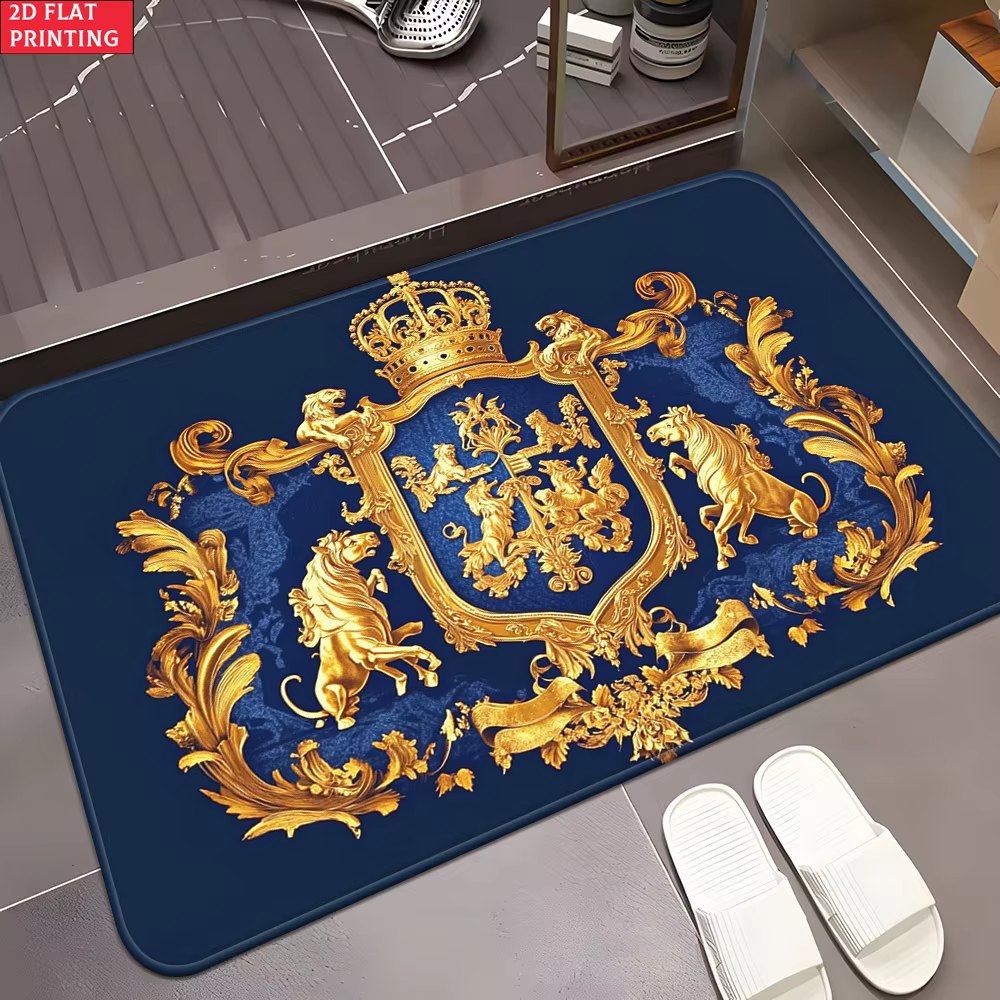 Tapis Royal Crest en velours flanelle imprimé