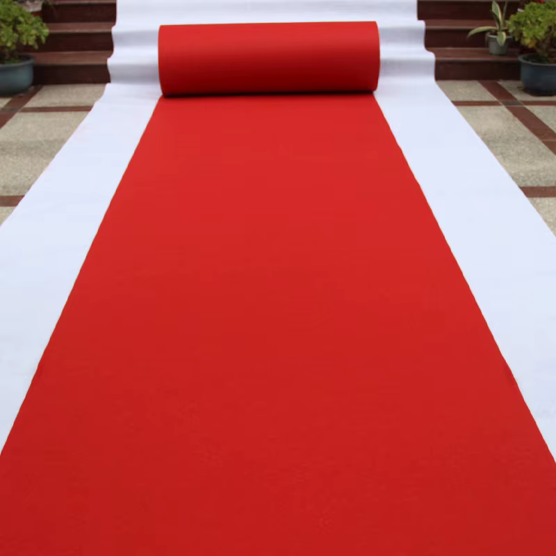 Tapis de décoration de mariage rouge