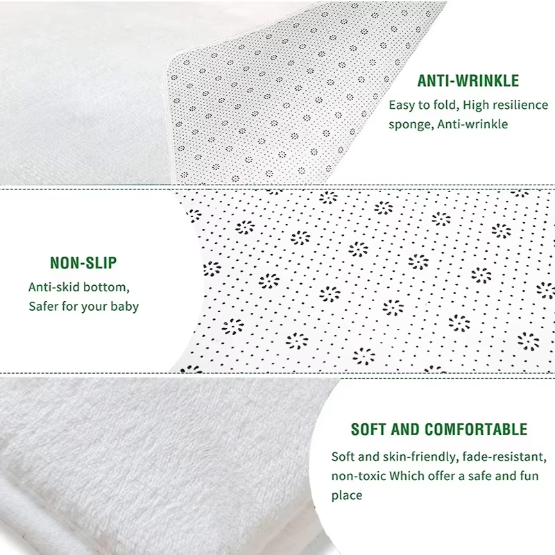 Tapis élégant noir à motifs floraux antidérapant