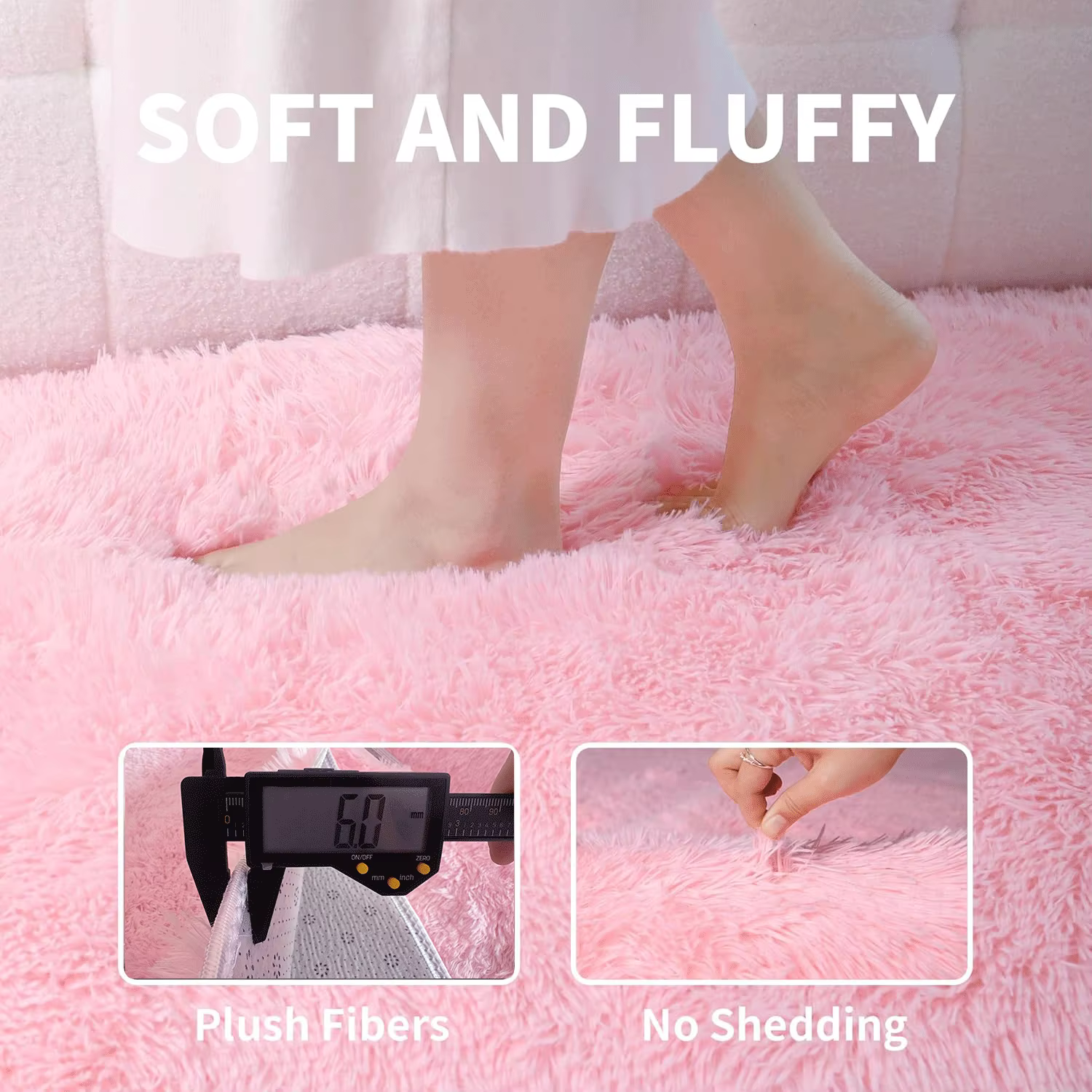 Tapis rond rose pour chambre de filles