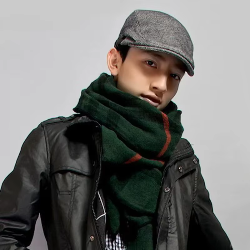 Bérets de mode hommes de haute qualité automne hiver laine chapeau à chevrons casquette plate classique artiste peintre chapeau mâle béret casquettes Gorras