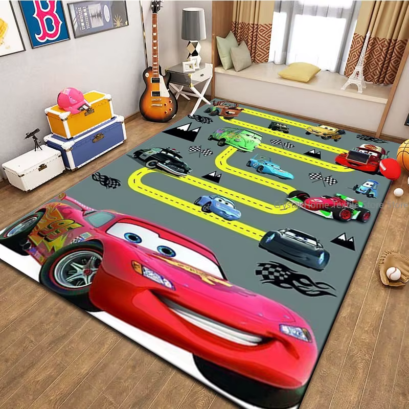 Tapis de sol Cars McQueen Motorway pour salon
