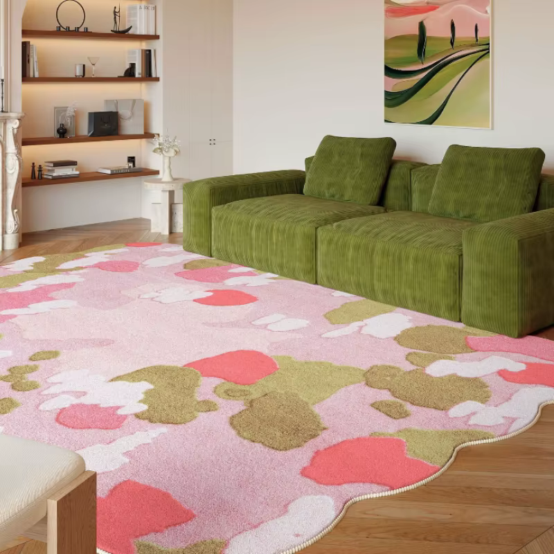 Tapis de style pastoral pour chambre à coucher