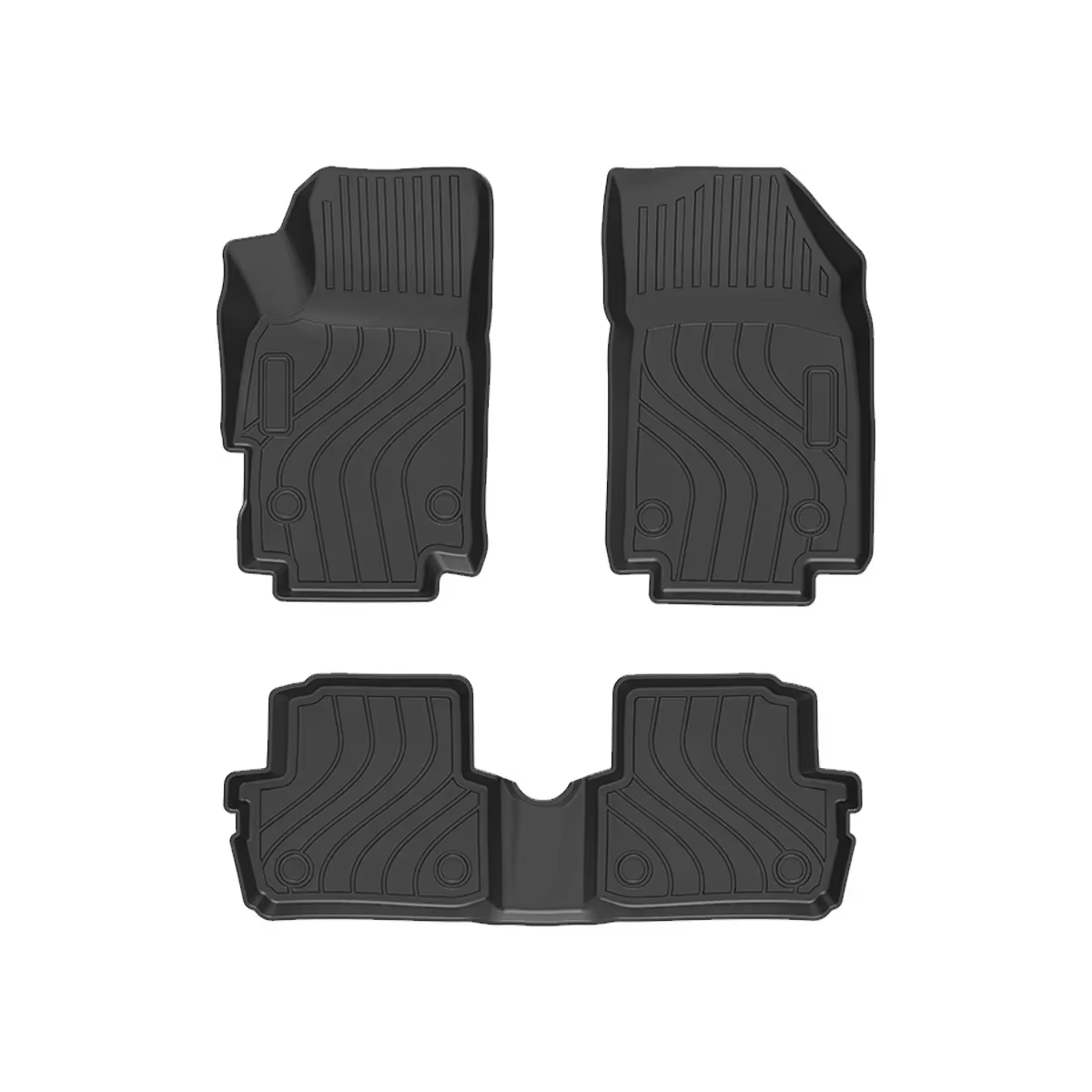 Tapis de sol de voiture imperméable en caoutchouc TPE