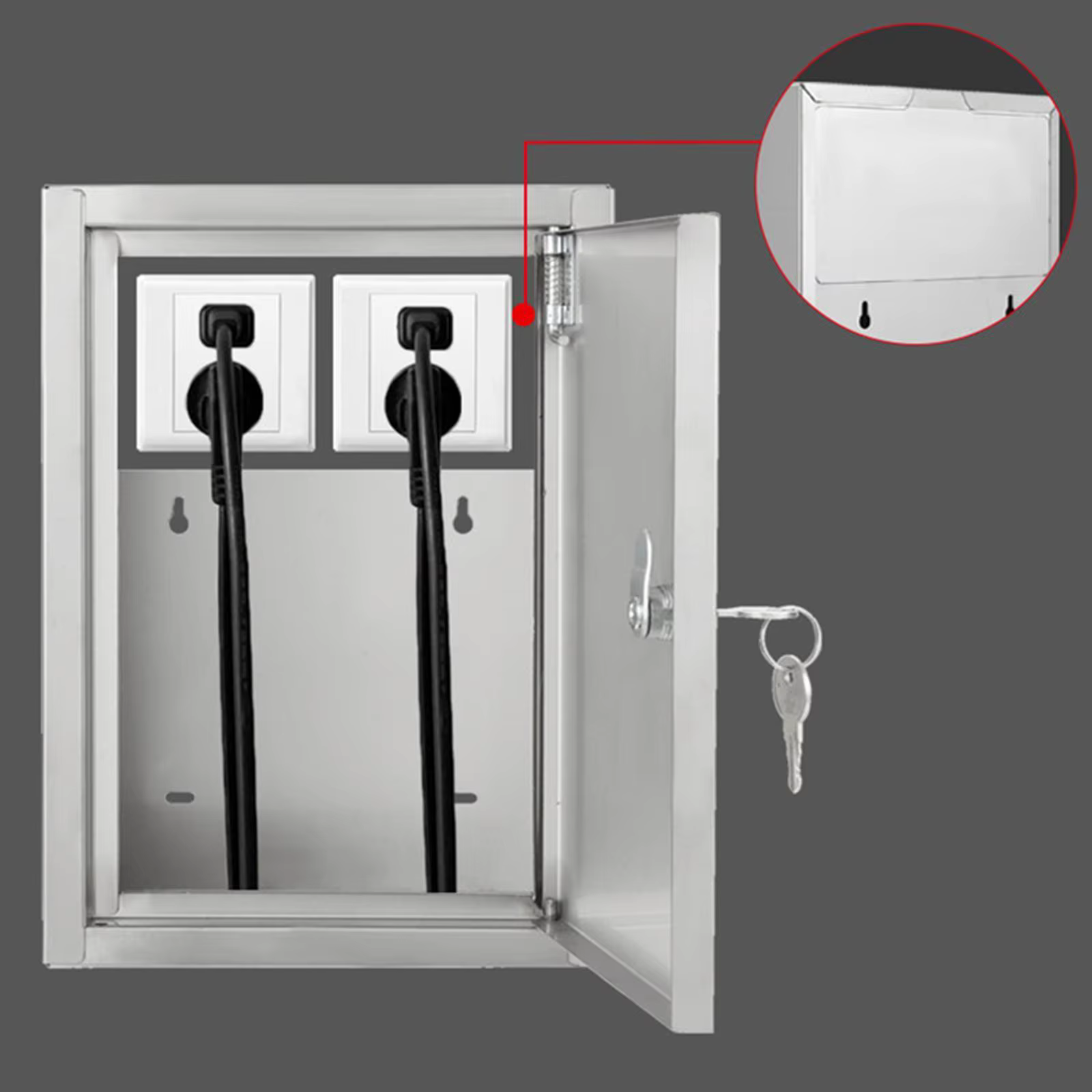 Boîtier de jonction électrique extérieur étanche en acier inoxydable robuste pour des connexions électriques sécurisées