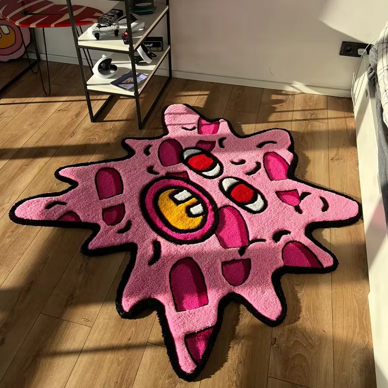 Tapis antidérapants en peluche pour vestiaire de salle d'étude Simple