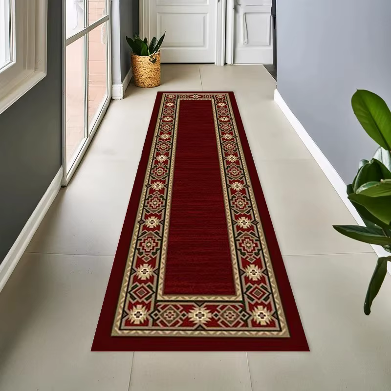 Tapis de couloir floral vintage antidérapant VIKAMA