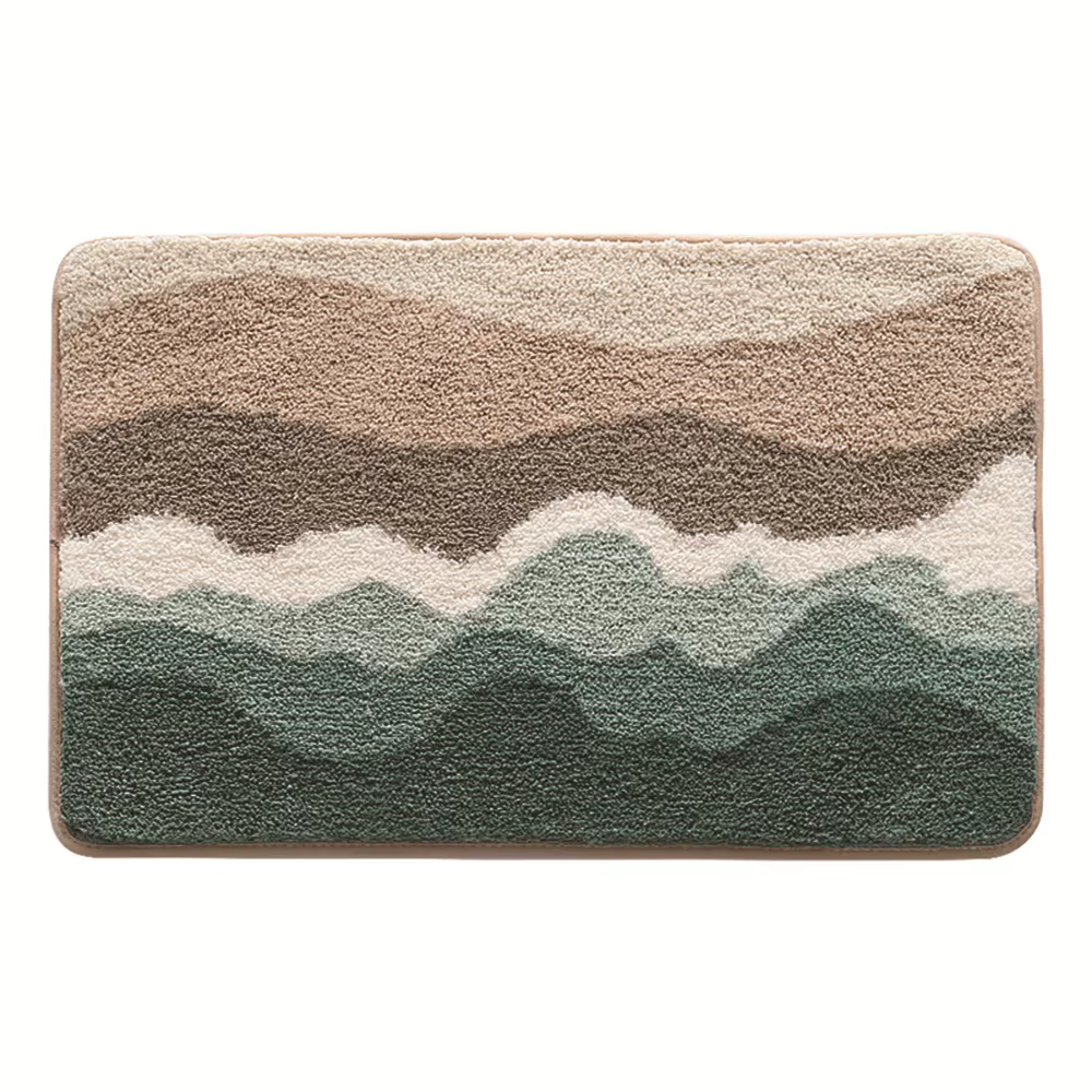 Tapis de salle de bain floqué de qualité supérieure