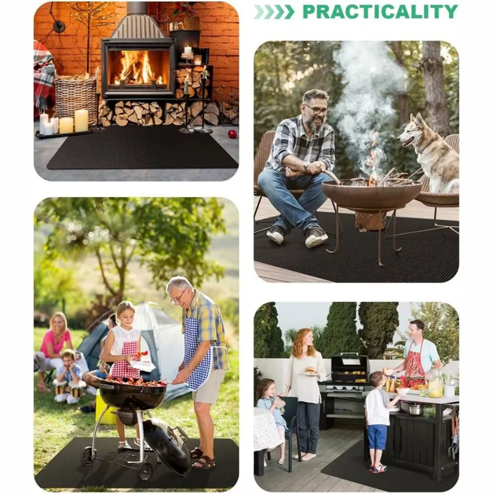 Tapis de protection anti-graisse pour barbecue
