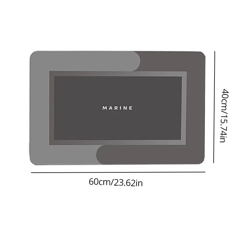 40*60 cm 1pc salle de bain antidérapant tapis de sol super absorbante rapidement secs et doux