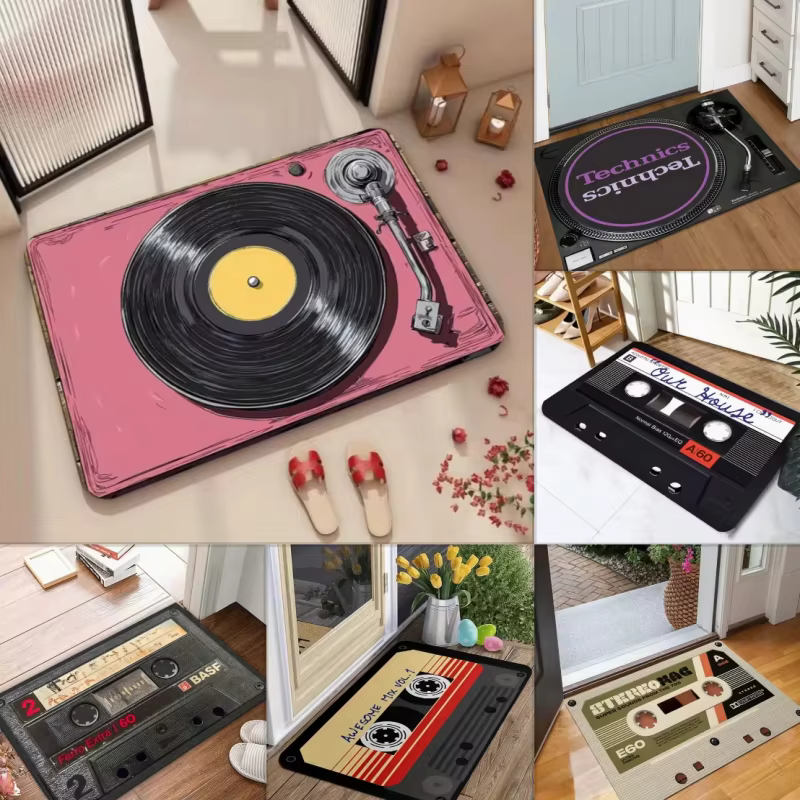 VIKAMA – tapis d'entrée vintage en vinyle