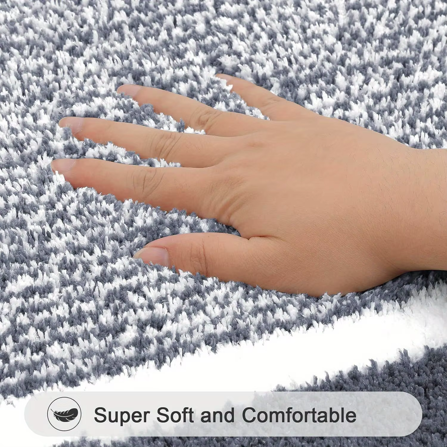 Ensemble de tapis de salle de bain en microfibre lavable 3 pièces/ensemble