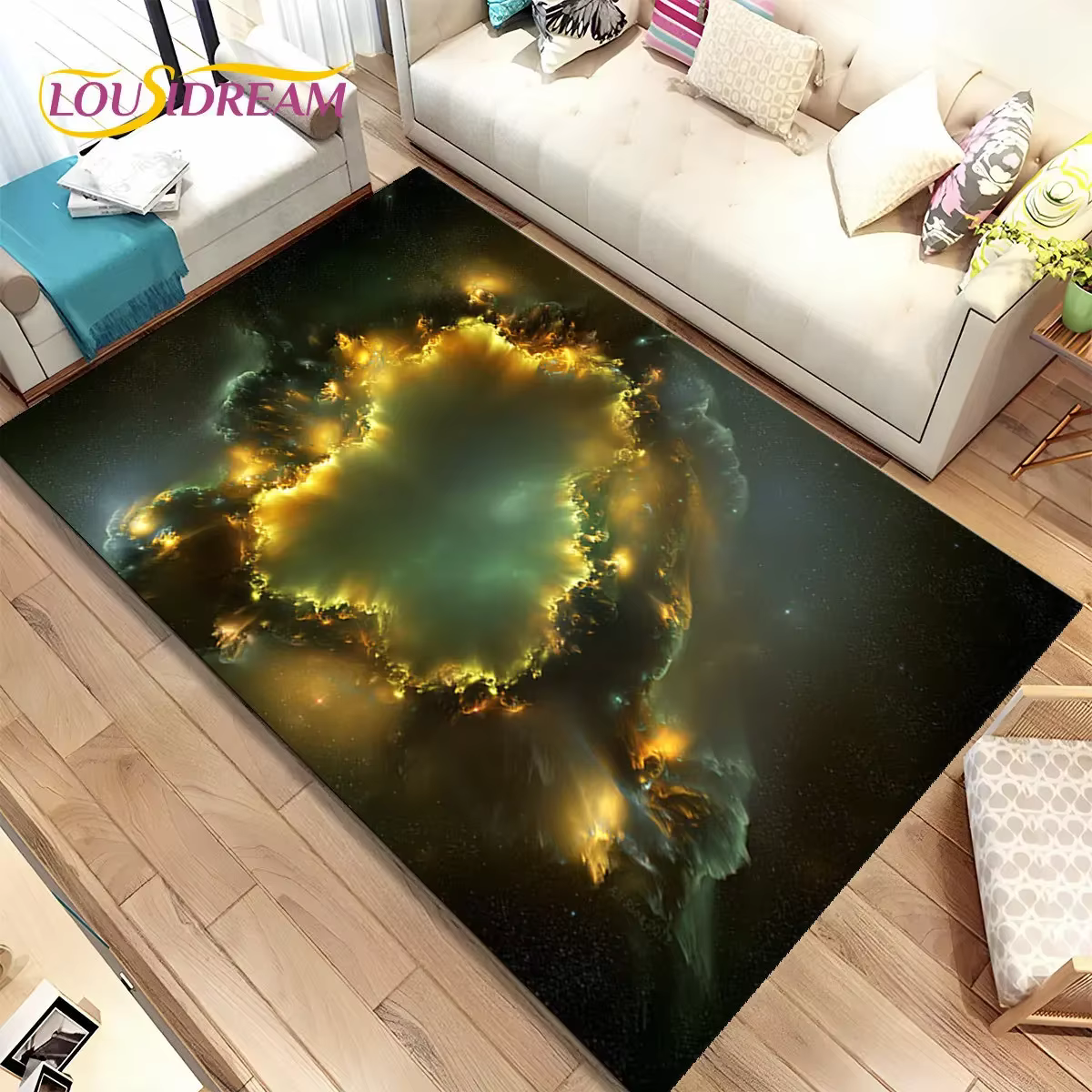 Tapis de zone d'étoiles spatiales de l'univers de la galaxie
