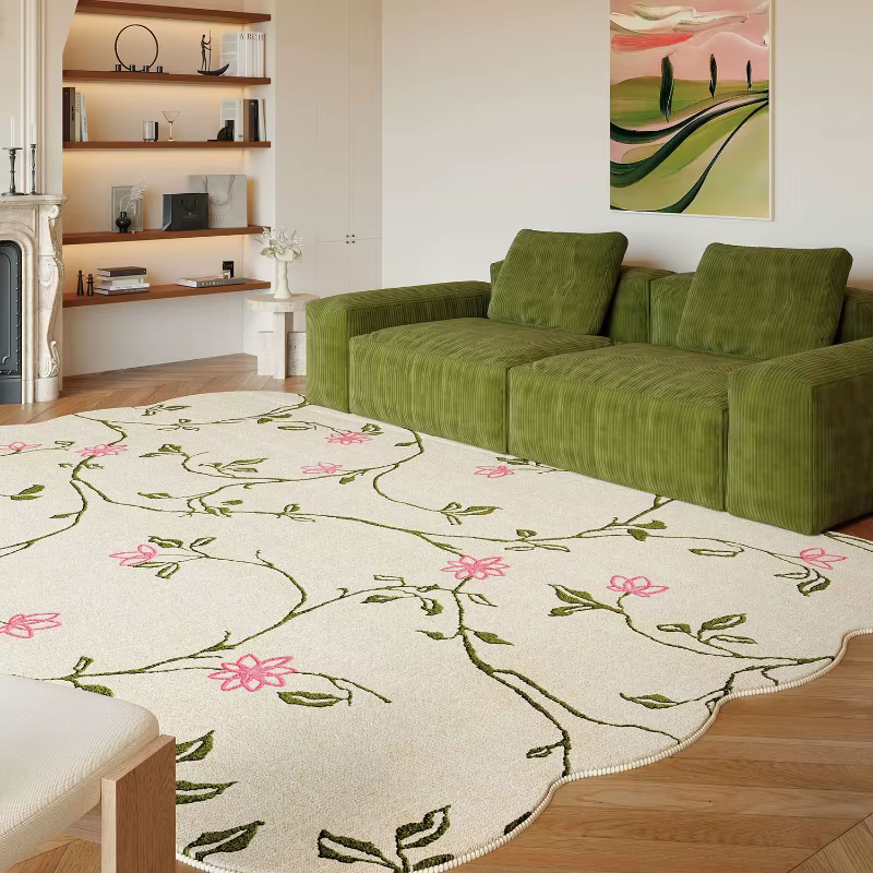 Tapis de style pastoral pour chambre à coucher