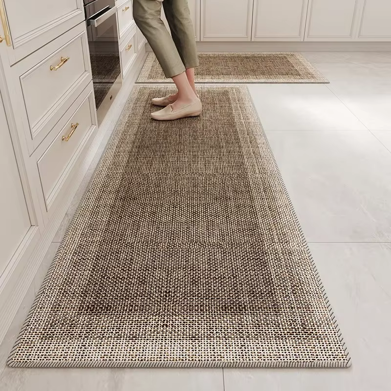 Tapis de sol de cuisine, tapis de décoration pour la maison, tapis de zone, tapis de sol résistants à l'usure, tapis de cuisine