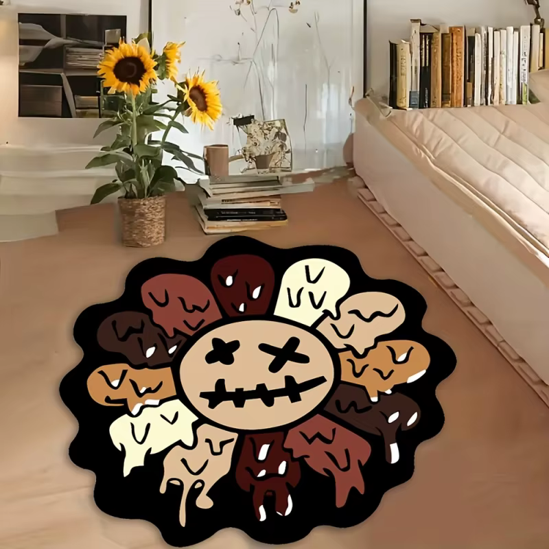VIKAMA Tapis créatif en forme de tournesol