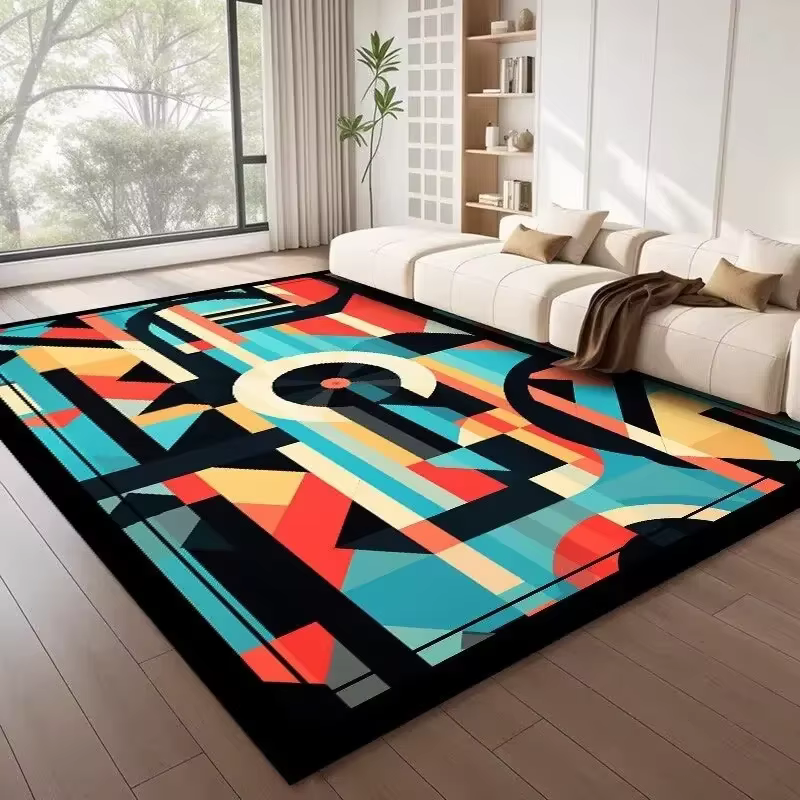Grands tapis géométriques de Style nordique pour salon