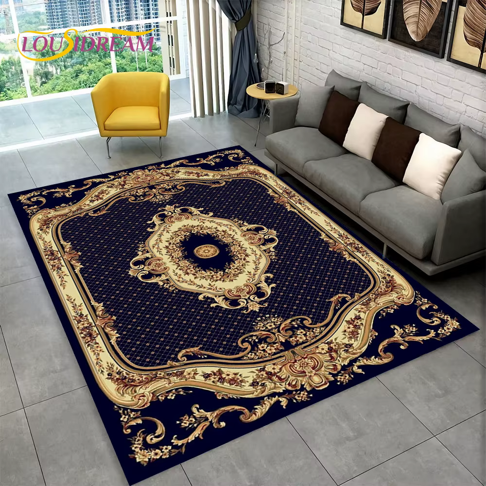 Grand tapis bohème persan de dinde