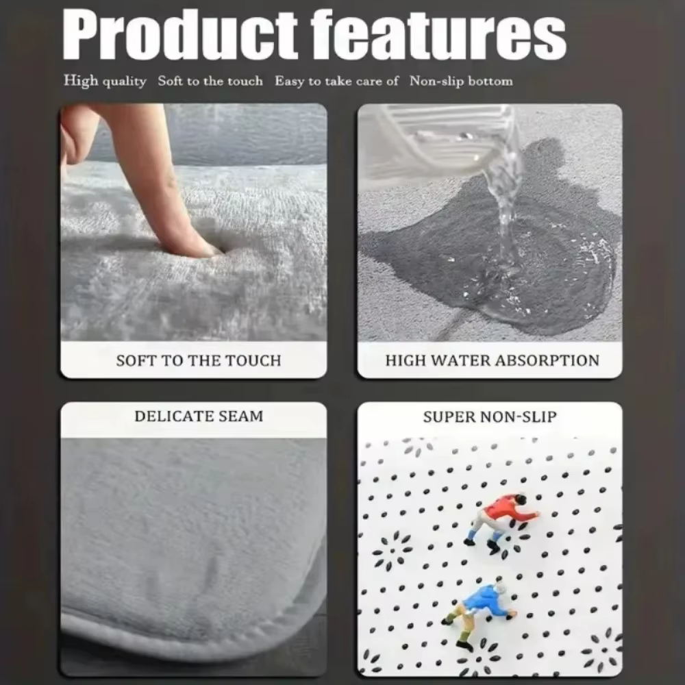 Tapis rond imprimé chaud et confortable