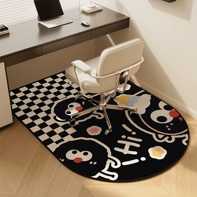 VIKAMA Tapis de sol boule de charbon pour chambre d'enfant