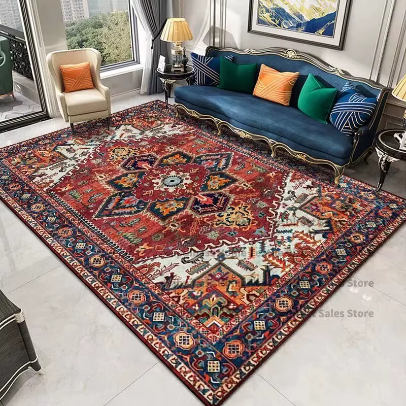 VIKAMA Tapis ethniques persans vintage, tapis turcs – Convient aux salons et aux chambres à coucher ; Tapis vintage, tapis de couloir, décoration intérieure