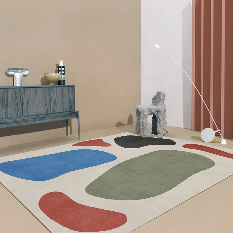 Tapis en peluche de Style moderne pour chambre à coucher