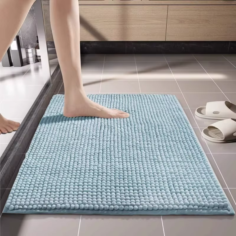 Tapis de bain en chenille absorbant l'eau