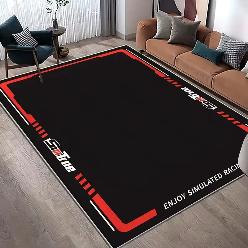 Tapis de luxe en forme d'échiquier noir et doré, à carreaux de haute qualité, avec motif de pièces d'échecs classiques, cadeau Unique pour salle de jeu