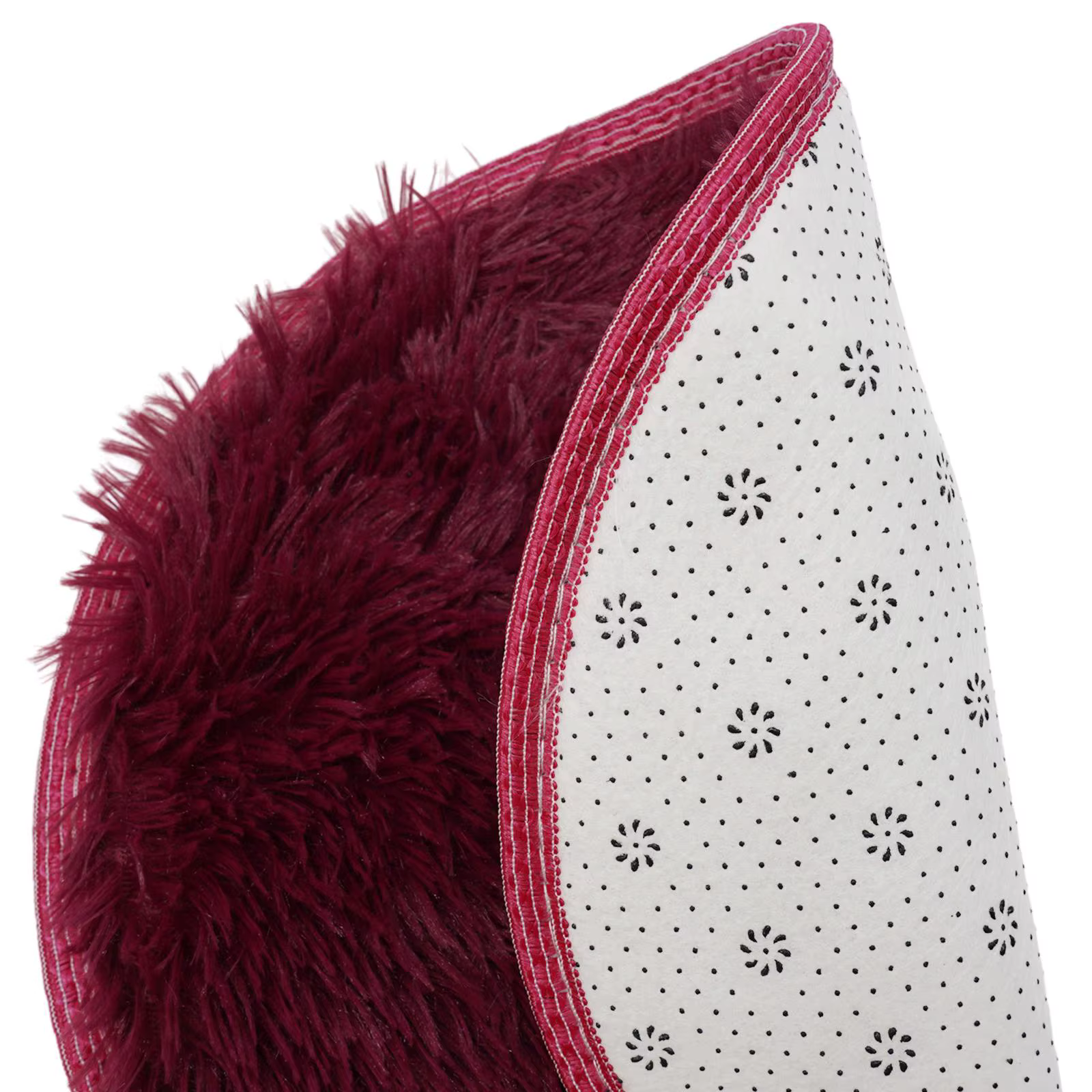 Tapis shaggy rond super doux pour la maison
