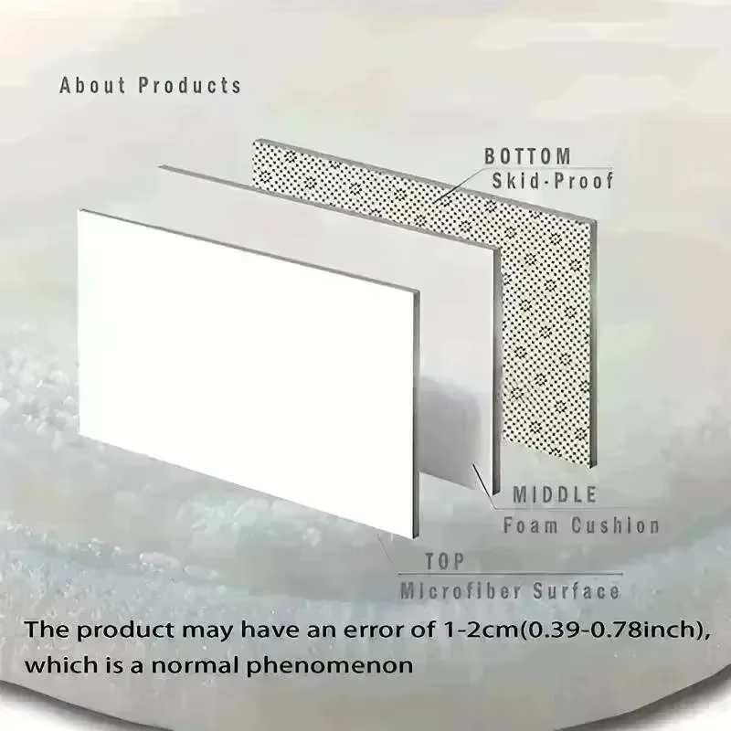 Tapis de sol antidérapant avec impression de pierres et de carrelage